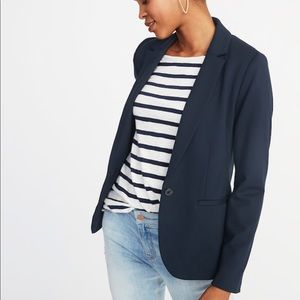 Old Navy Classic Ponte Knit Blazer in Navy